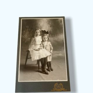 Sister Brother Cabinet Card Otto Linke Milwaukee Wi