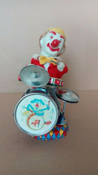 Vintage ALPS Drumming Japan Tin Toy Battery Operated 2