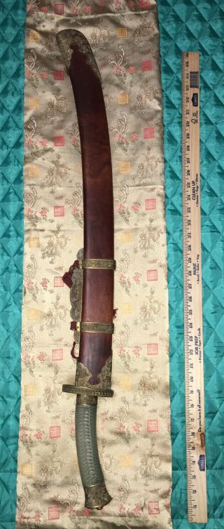 Dynasty Forge Chinese Oxtail Saber Niu Wei Dao Broadsword Df014