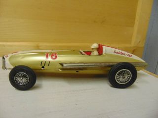 Bandai Golden Jet Race Car Tin Toy