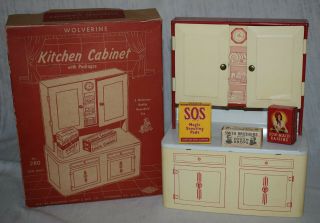 Vintage Wolverine No.  280 Tin Kitchen Cabinet
