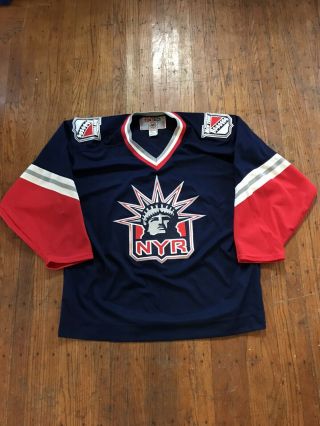 Vintage 1990s Ccm York Rangers Liberty Jersey Size Xl Nhl