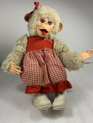 Vintage Tippy Monkey Plush Doll From Howdy Doody Rushton Zip Zippy 