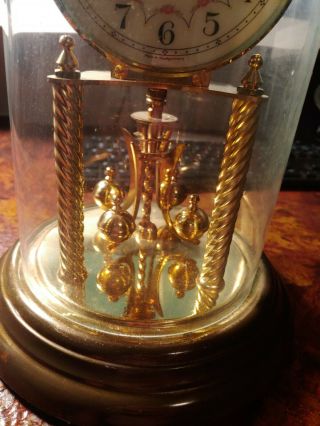 Vintage German Kundo Brass 400 Day Anniversary Clock Made by Kieninger & Obergf 2