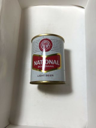National Bohemian Beer 8oz Pull Tab Can Nat 