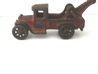 Antique Arcade Toys Cast Iron Tow Truck 221 L W/ Decal