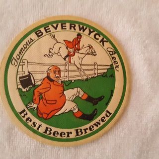 Early 1934 Ny - Bev - 034a Beverwyck Best Beer Brewed 4 1/4 Coaster Albany,  York