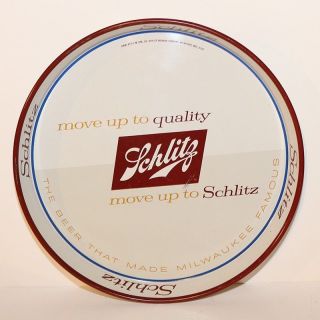 Schlitz Beer Tray - Move Up To Quality