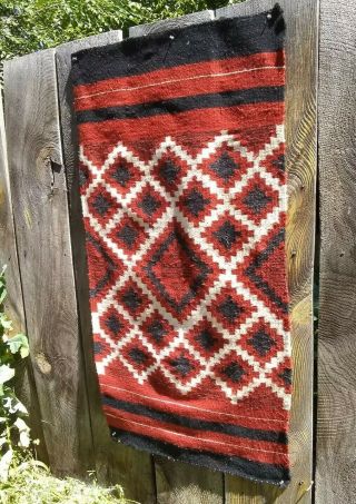 Navajo Style Saddle Blanket Vintage Mexican Weaving Southwest