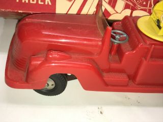Vintage Marx Toys - Fire Truck Plastic Friction w Siren 2