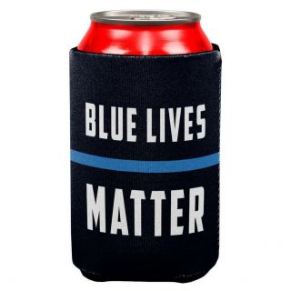 4th Of July Police Blue Lives Matter Thin Blue Line Navy All Over Can Cooler