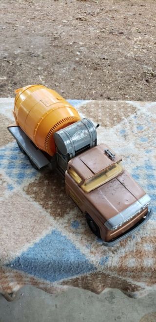 Vintage 1958 Sear Allstate Cement Metal Toy Truck