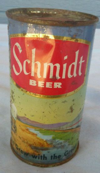 Vintage Schmidt Beer Can Flat Top Pfeiffer Brewing St.  Paul Minnesota