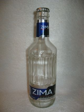 Zima Clear Malt Beer Bottle 12 Oz Empty Clear Bottle