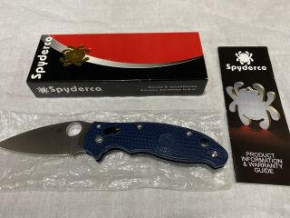 Spyderco Manix 2 Lightweight S110v Knife Dark Blue Frcp (3.  37 " Satin) C101pdbl2