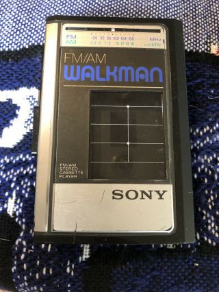 Sony Walkman Wm - F41 Vintage 1987 Stereo Cassette Player & Am/fm Radio