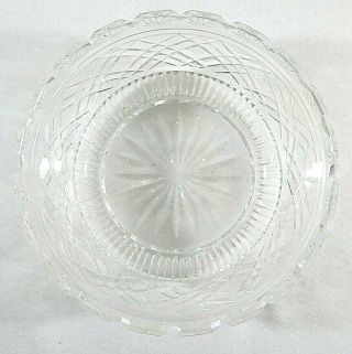 Vintage 8” Waterford Irish Crystal Decorative Bowl Master Hand Cut