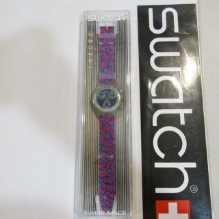 Vintage Swatch Watch " Wild Card " Sck100 1993 Chronograph Old Stock Nos