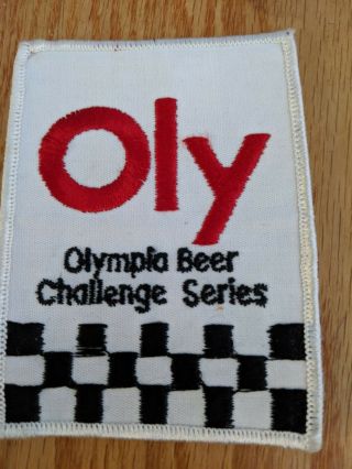 Vintage Oly Olympia Beer Challenge Series Advertising Patches Old Stock