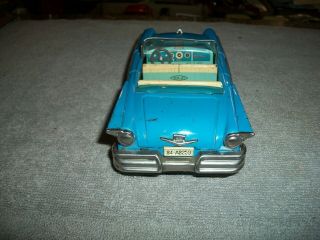 ORG TIN METAL 1957 FORD CONVERTIBLE BY HAJI JAPAN TOY CAR COND. 3