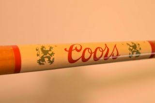 Vintage Coors Beer Pool Cue Billiards Stick 57 3/8 Inches 18 Ounces 6.  2