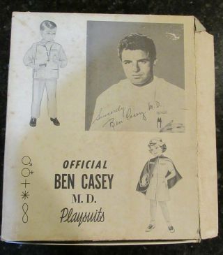 Vintage 1962 Official Ben Casey Costume Outfit By Pla - Master