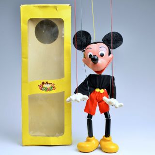 Vintage Pelham Puppet - Sl Mickey Mouse - Box