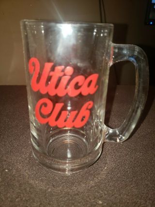 Vintage Limited Edition Beer Glass Mug Utica Club