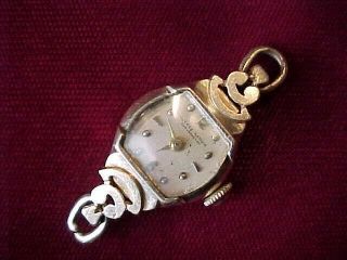 Vintage Ulysse Nardin 17 Jewel Ladies Chronometer 14k Gold Wristwatch - Runs