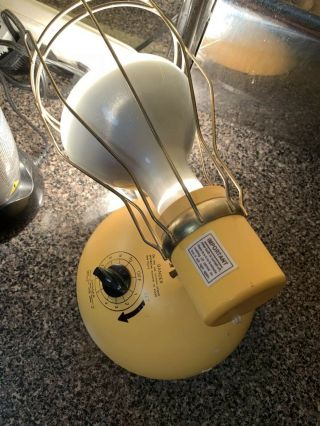 Vintage Ge General Electric Deluxe Time A Tan Sun Lamp Rsk6 80s