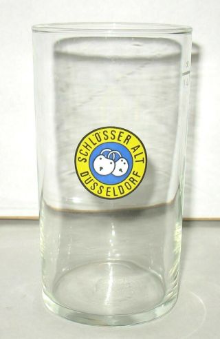 Schlosser Alt Beer Glass 0.  4l Dusseldorf Germany