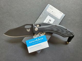 Benchmade Loco 808bk Folding Knife S30v Black Dlc Blade Plain Edge Axis Lock