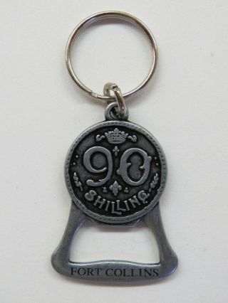 Key Chain Metal Bottle Opener: Odell Brewing Co 90 Shilling,  Ft Collins Colorado