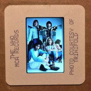 The Who : Color 35mm " Press Photo " Slide @ 1980s Vintage Classic Rock Music