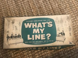 Vintage 1955 Lowell Toy What’s My Line? Cbs