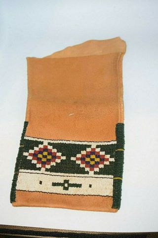 Plains Lakota Sioux Indian Beaded Buckskin Bag Unfinished Native American