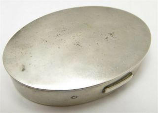 Vintage Mary Dunhill Sterling Silver Oval Compact with Mirror - No Monogram 2