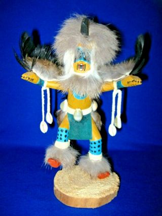 Vintage Native American Hopi Tribe Kachina Doll - Eagle - Signed By Long