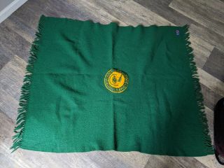 Vintage Pendleton Wool Blanket Green Bay Packers Shrunk