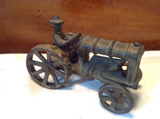 Vintage Cast Iron Arcade Fordson Toy Tractor
