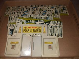 Vintage Marx Rex Mars Planet Patrol Tin Litho Enclosure,  Complete 12 Piece