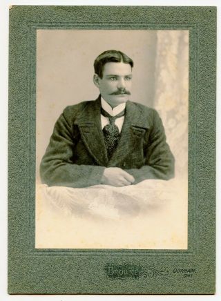 Young Man Ed Mcclocklin Vintage Photo By Browne,  Durham On Canada