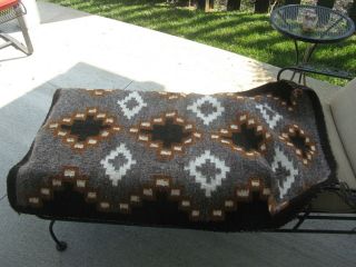 Vintage Native American Navajo Horse Saddle Blanket 31 X 47 Inches Earth Tones