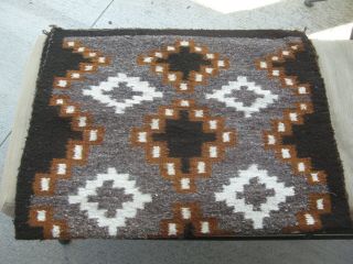 Vintage Native American Navajo Horse Saddle Blanket 31 x 47 Inches Earth Tones 3