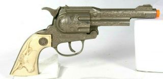 Vintage Hubley Texan Jr.  Toy Cap Gun Longhorn Grip