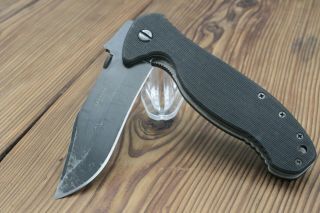 Emerson Patriot Bt Knife Black G - 10 (3.  9 " Black Plain)