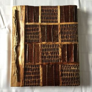 10 1/2 X 9 Inch Handmade Bark Wood Natural Photo Album