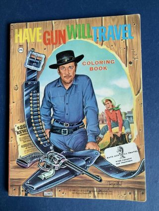 Have Gun Will Travel Tv Show Coloring Book Richard Boone 1960 Lowe