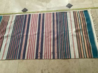 Vintage Navajo Rug Blanket Native American Indian Weaving Tapestry 72 x 36 “ 3