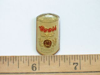 Coors Light Beer Can Beer Lapel Pin Vintage Enamel